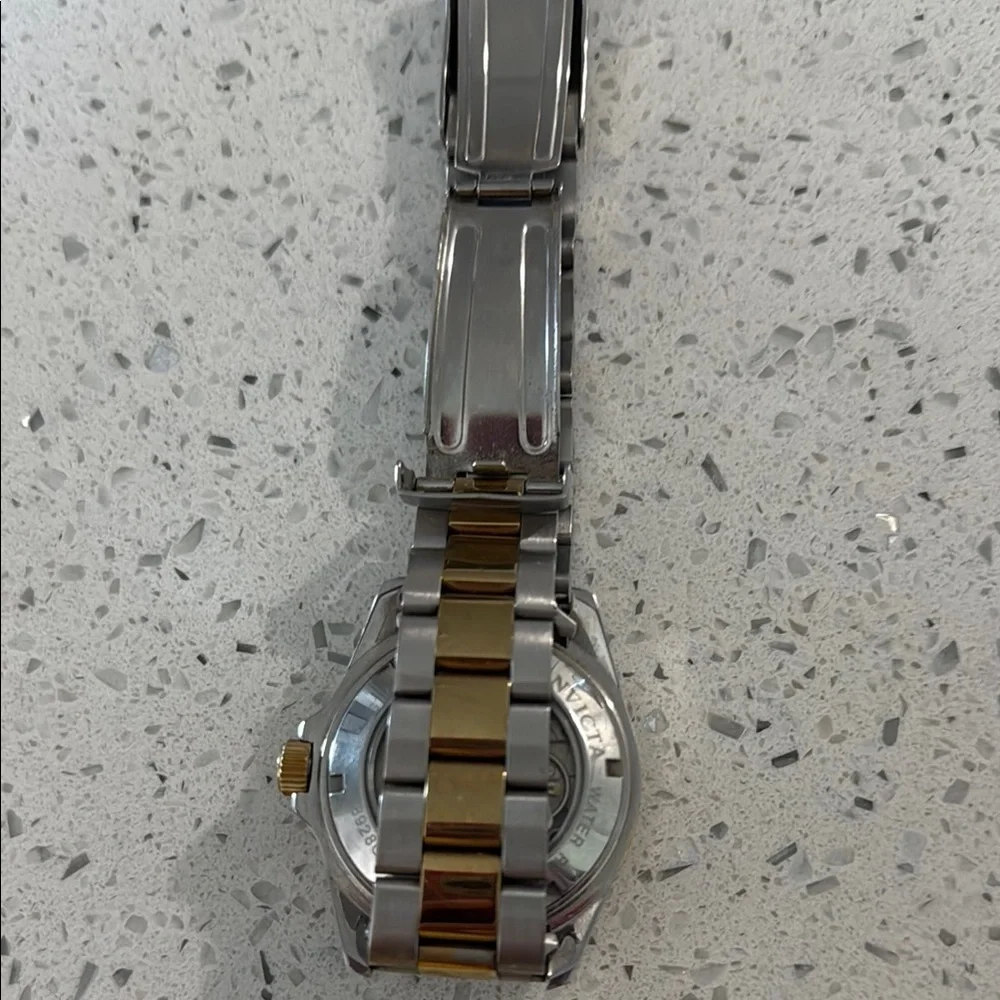 Men’s Invicta Two-Tone Blue and Gold Watch